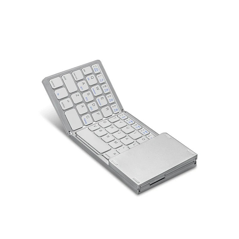 מקלדת אלחוטית Bluetooth מתקפלת עם טאצ'פד – 64 מקשים