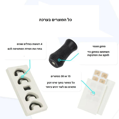 ערכת מרחיבי נשימה לאף – נשימה חופשית, שינה רגועה וביצועים משופרים!