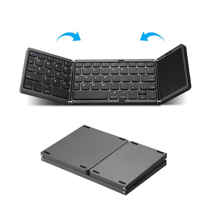 מקלדת אלחוטית Bluetooth מתקפלת עם טאצ'פד – 64 מקשים