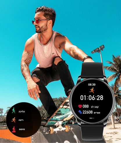 שעון חכם עם שיחות Bluetooth וניטור בריאות